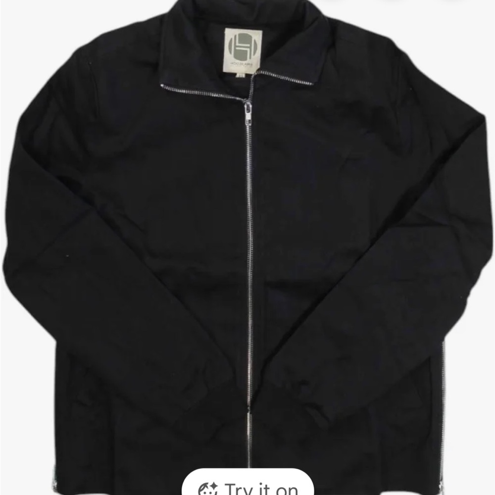 Hoodlamb Women’s Side Zip Hemp Jacket 420 Black XL NWT and dust bag